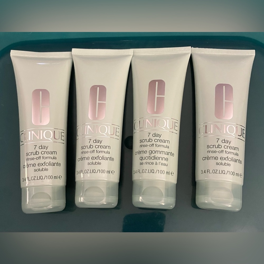 Clinique 7 Day Scrub Cream / Full-Size 3.4 oz. (x4)